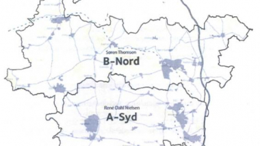 Kort over skorstensfejer-distrikter
