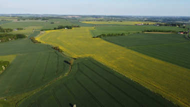 Revens Møllebæk, dronefoto