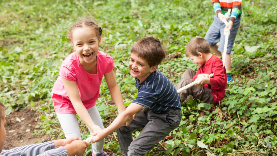 Børn trækker tov