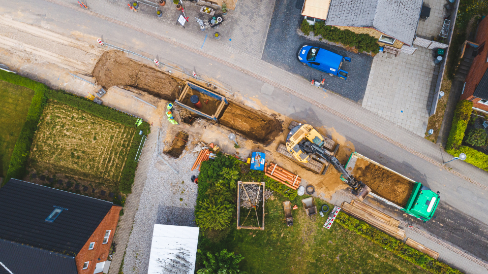 Kloaksanering på villavej