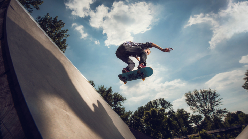 Person på skateboard