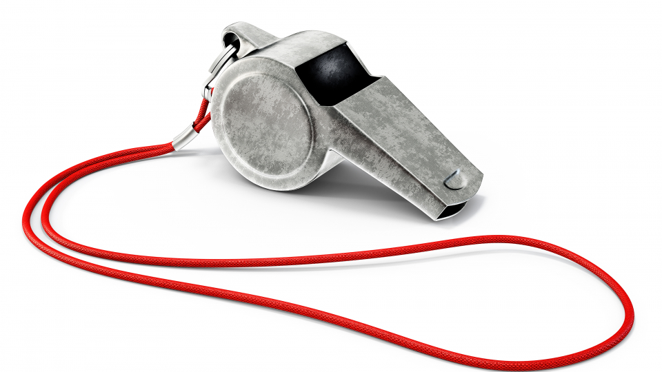 Fløjte som symbol på whistleblowerordning