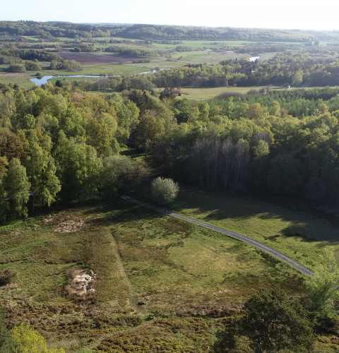 Billedet viser udsigten fra Busbjerg i Ulstrup