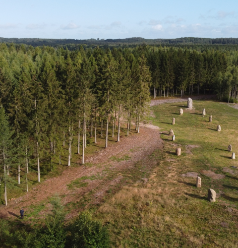 Dronefoto fra Høj Stene
