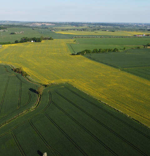 Revens Møllebæk, dronefoto