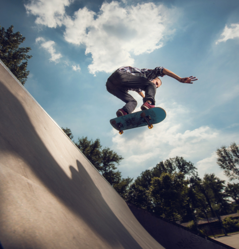 Person på skateboard