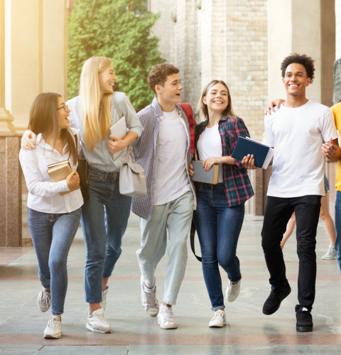 unge mennesker i skole